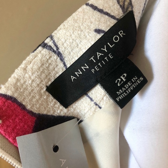 Ann Taylor Floral Hibiscus Pencil Skirt Callie 2p - Picture 7 of 8